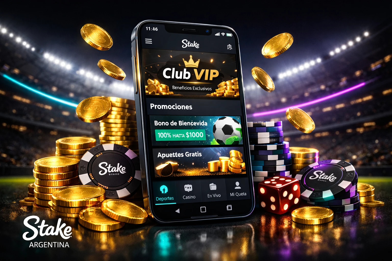 Stake Argentina - Promociones exclusivas, casino online y apuestas deportivas con Club VIP